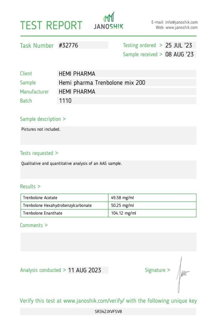 Hemi Pharma Trenbolone Mix 200 - Image 2